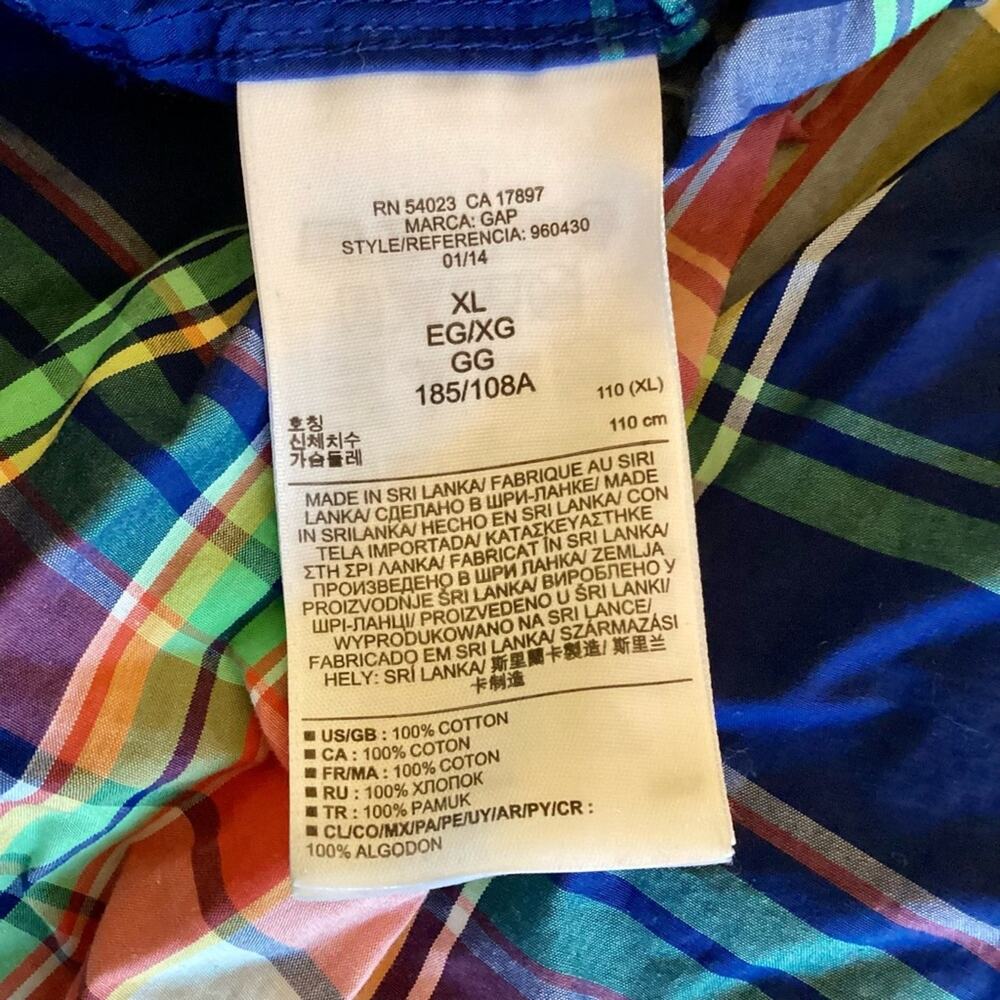 GAP Plaid Lived-In Button Down - Picture 5 of 6